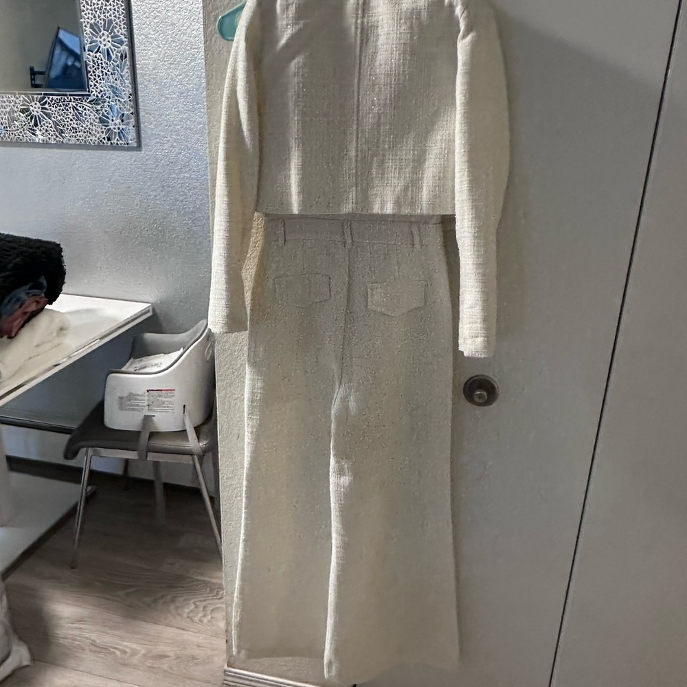 Elegant Cream Two-Piece Set